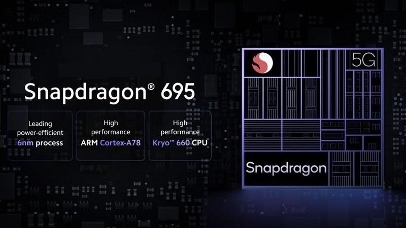 Chip Snapdragon 695 5G mang đến hiệu năng ấn tượng