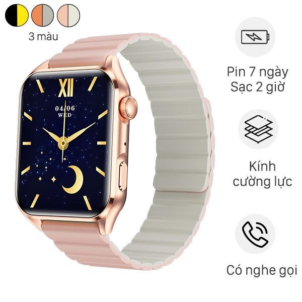 Đồng hồ th&ocirc;ng minh BeFit WatchS 45mm d&acirc;y nam ch&acirc;m thiết kế mới mẻ, thời thượng