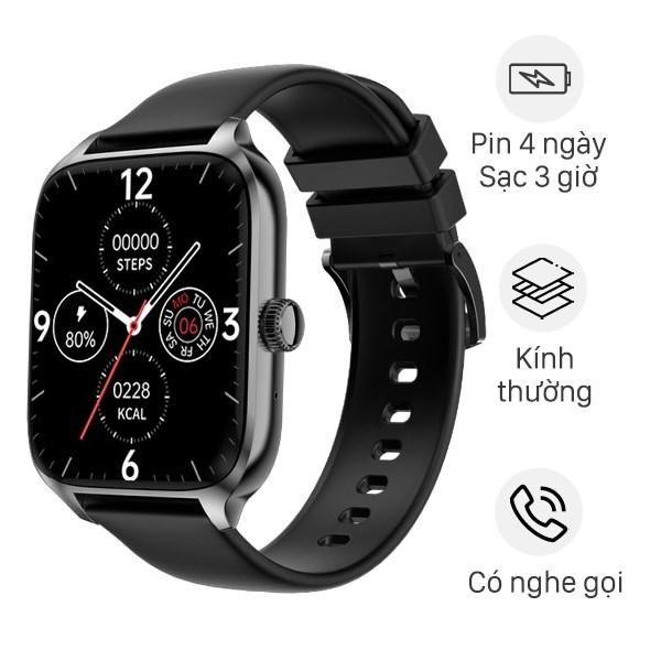 Đồng hồ th&ocirc;ng minh Zwatch Z6 44mm d&acirc;y silicone giao diện bắt mắt, thời thượng