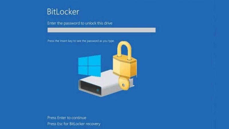 Giao diện Bitlocker trên Windows 10