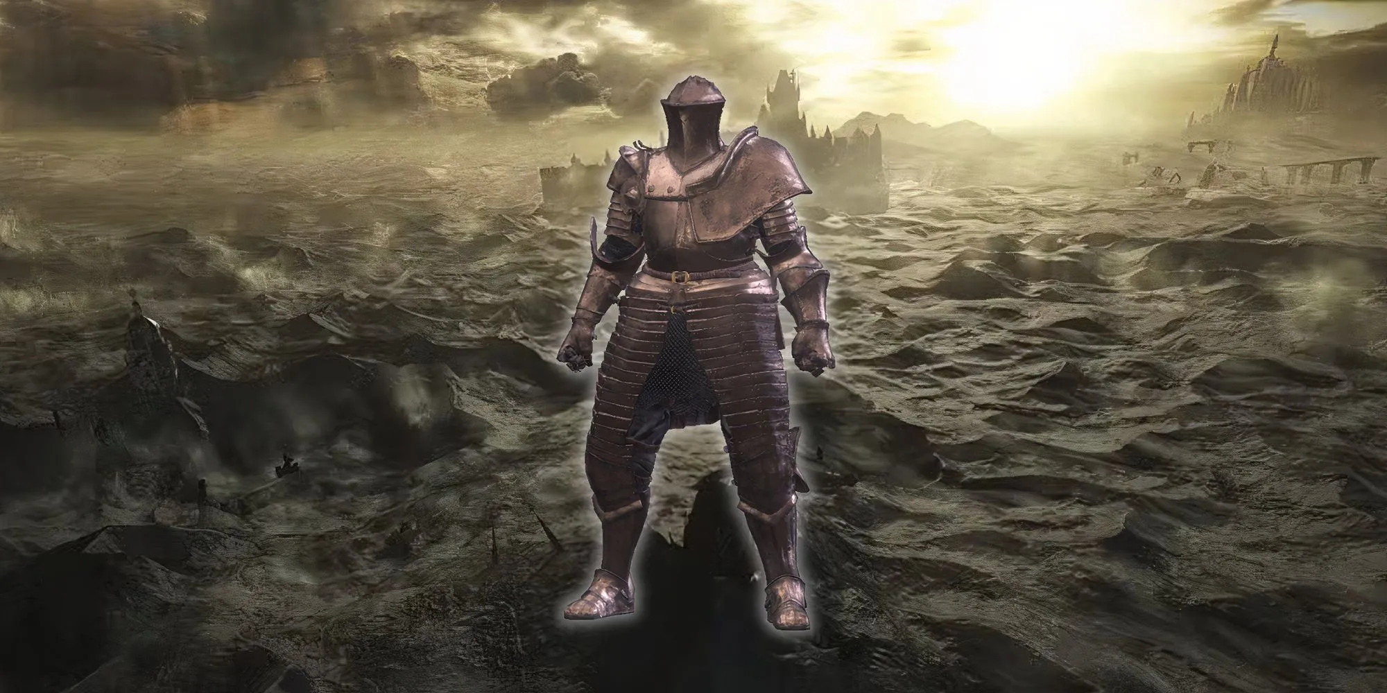 Amnesiac Lapp, nhân vật bí ẩn trong Dark Souls 3, mặc bộ giáp hiệp sĩ