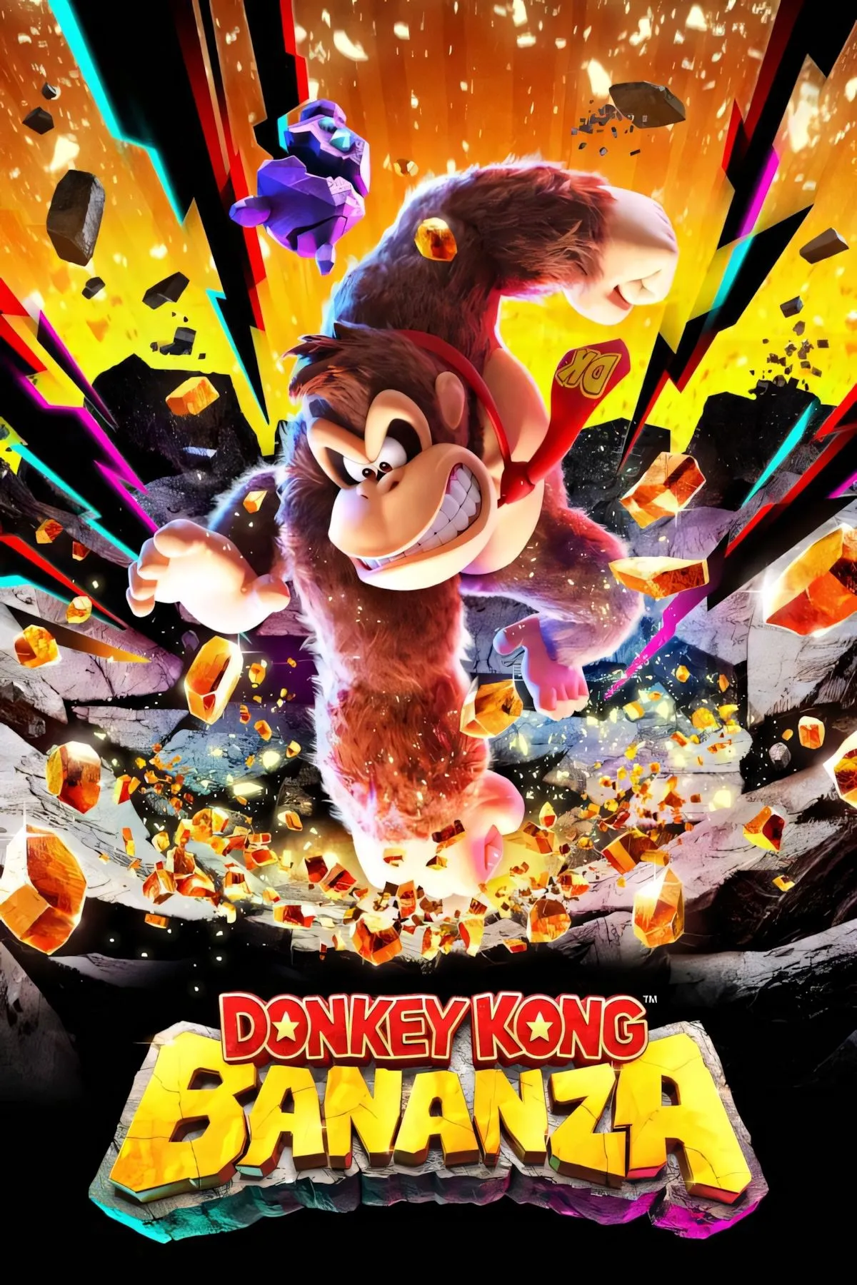 Ảnh bìa chính thức game Donkey Kong Bananza phát hành trên Nintendo Switch 2