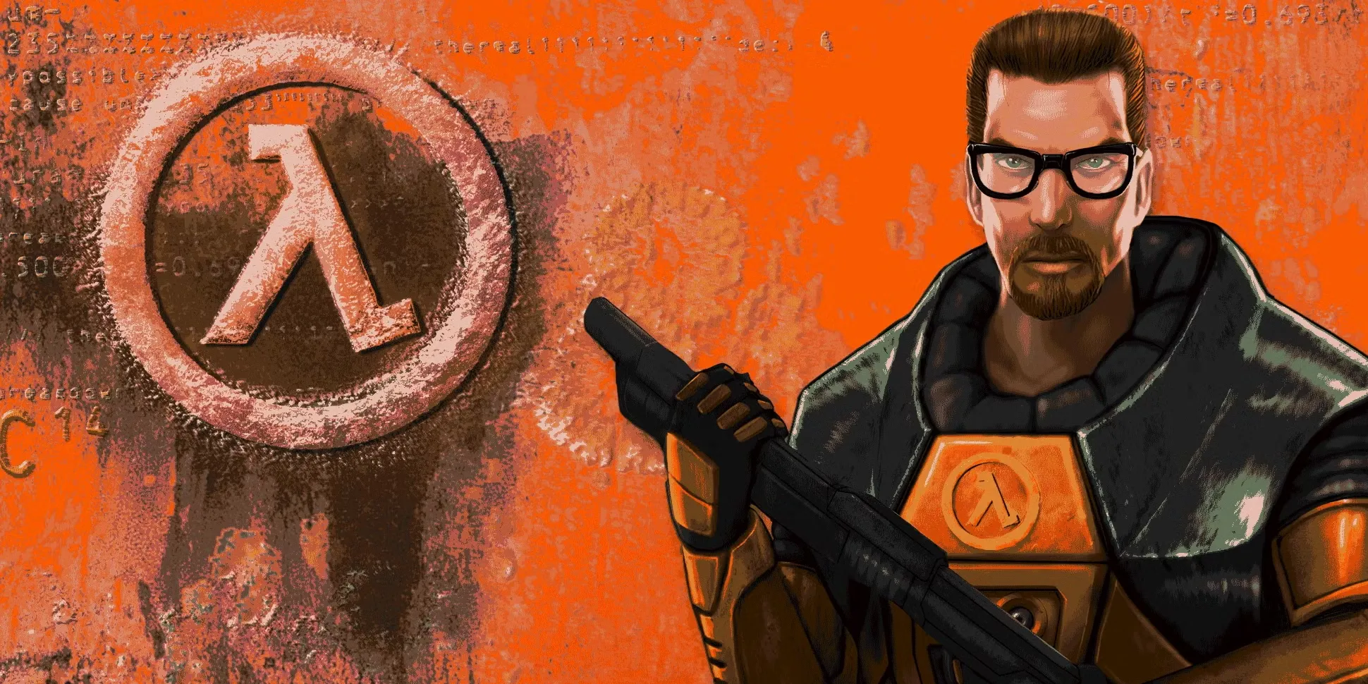 Ảnh bìa hoặc cảnh chính diện của game Half-Life bản gốc năm 1998