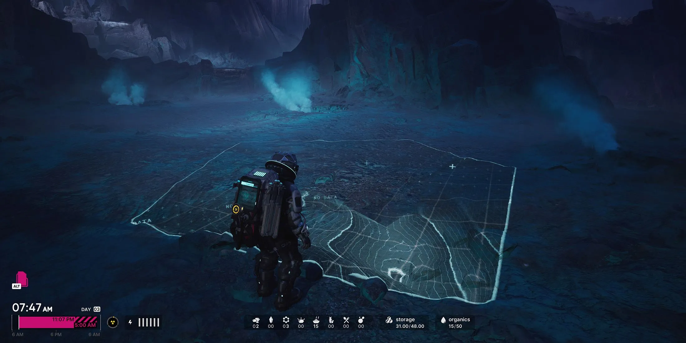Ảnh chụp màn hình game The Alters: Góc nhìn nội thất căn cứ