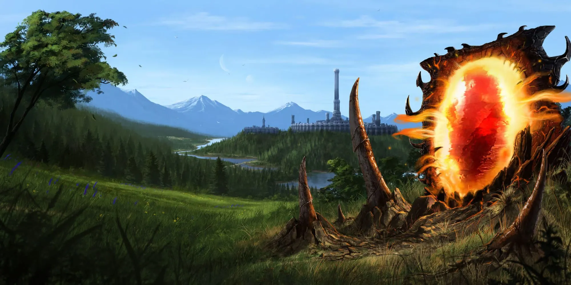 Ảnh concept cổng Oblivion trong dự án Skyblivion