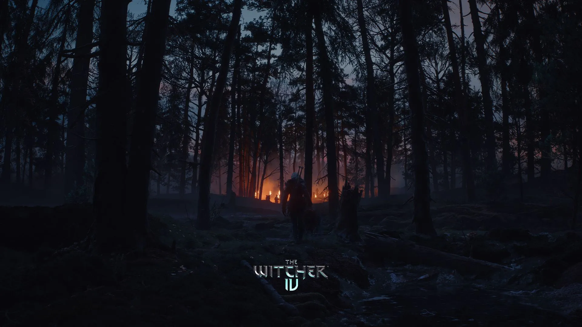 Ảnh concept The Witcher 4 với biểu tượng trường sói được chôn vùi trong tuyết