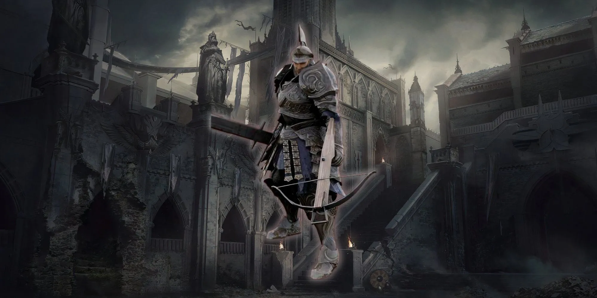 Biorr of the Twin Fangs, hiệp sĩ với bộ giáp nặng nề trong Demon's Souls