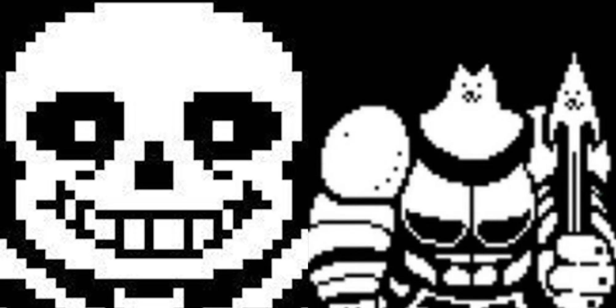 Bộ đôi trùm Sans và Greater Dog trong Undertale