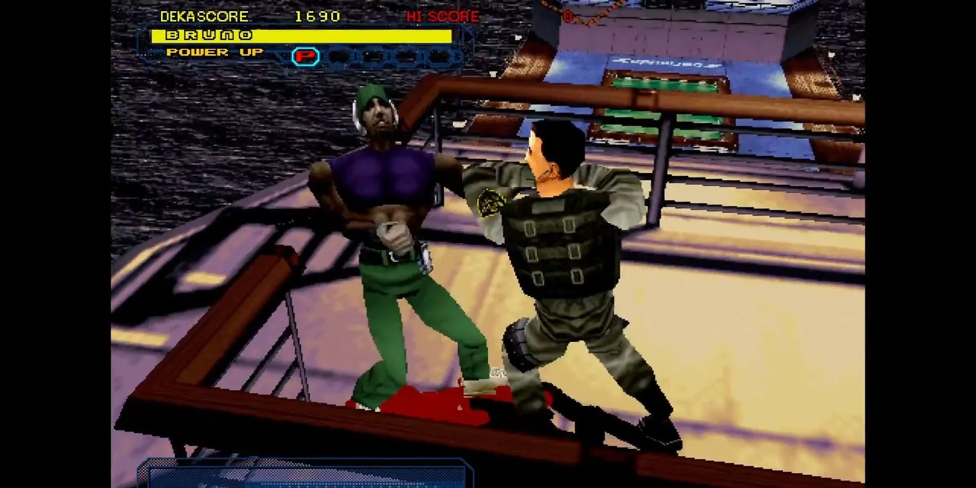 Bruno đối đầu với tên cướp biển trong game hành động Dynamite Cop