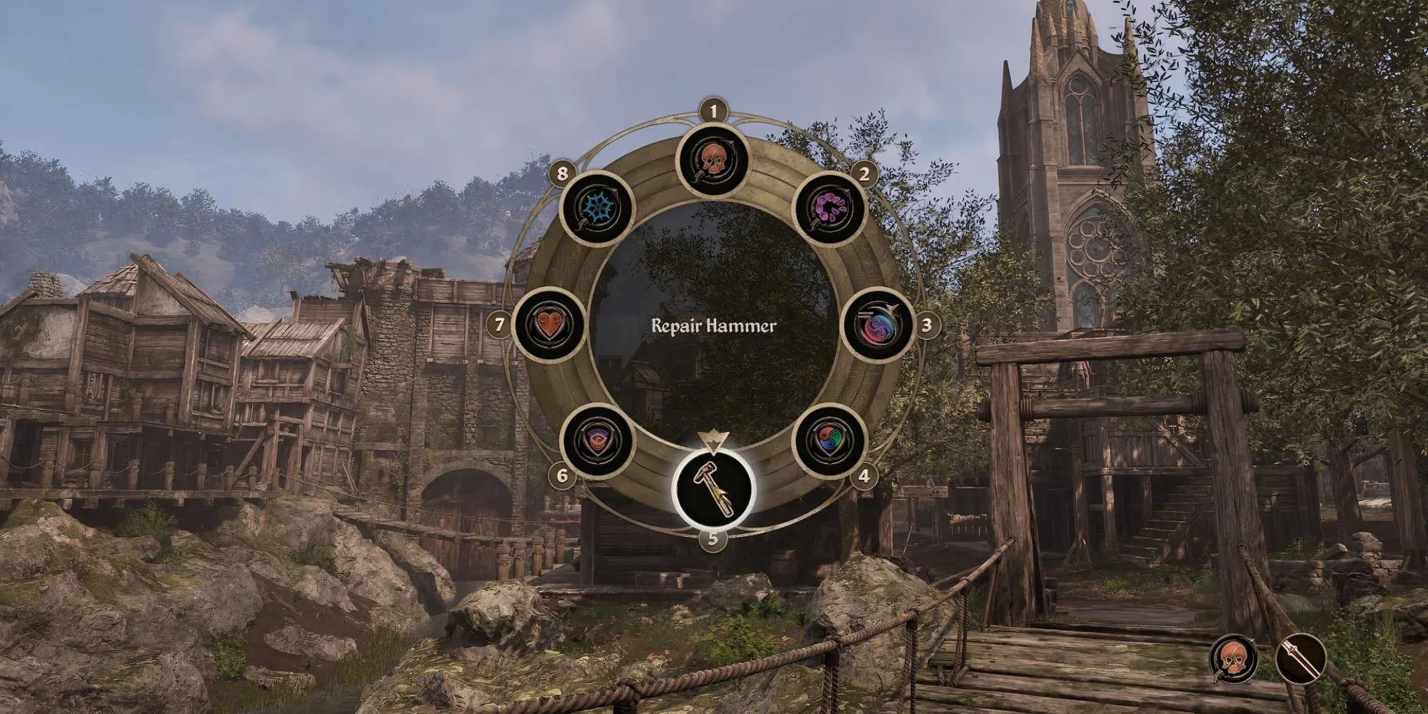 Búa sửa chữa (Repair Hammer) - vật phẩm thiết yếu để tự sửa chữa vũ khí và giáp trong Oblivion Remastered.