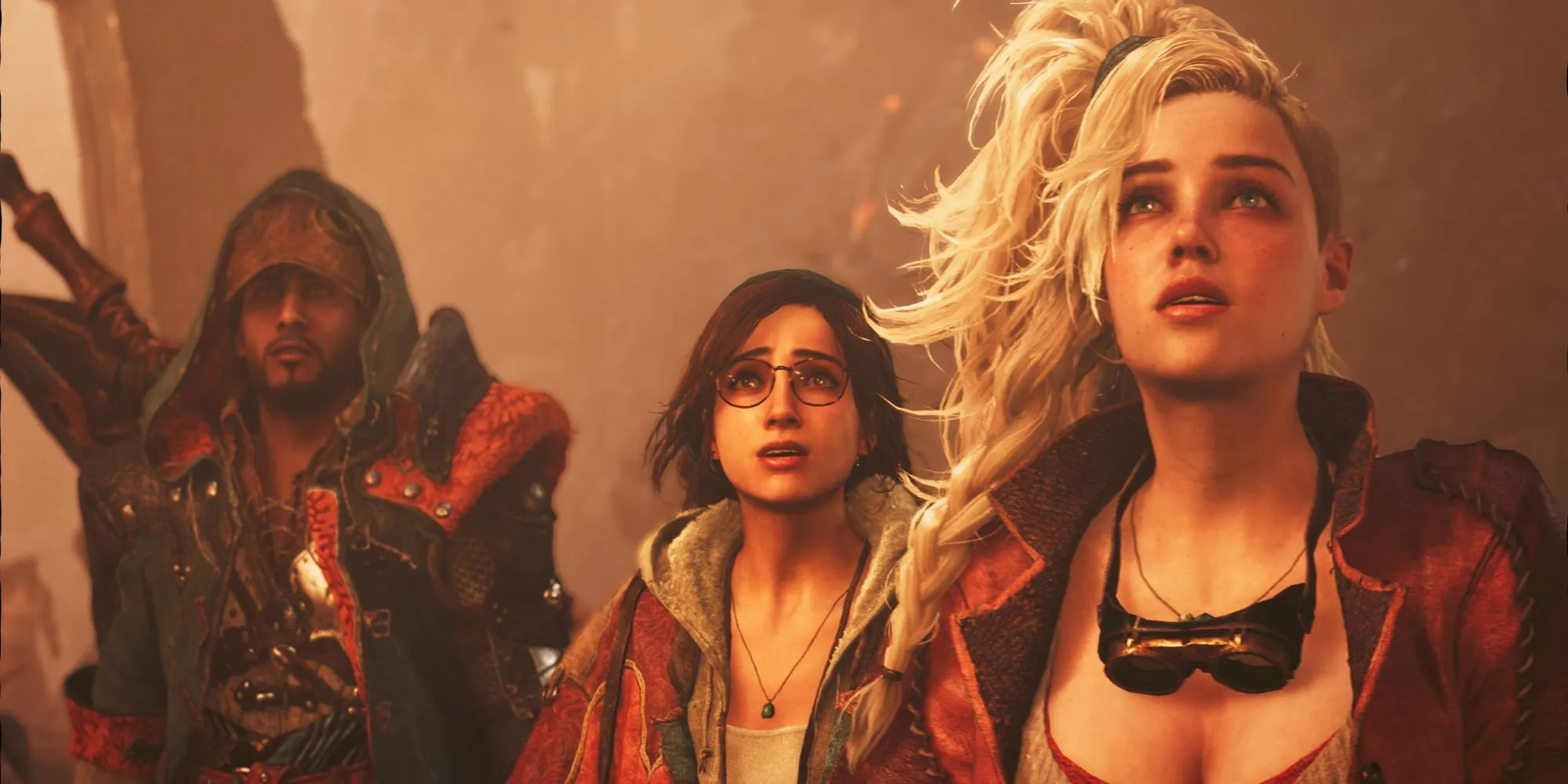 Các nhân vật trong Monster Hunter Wilds tỏ vẻ lo lắng trước hiểm nguy