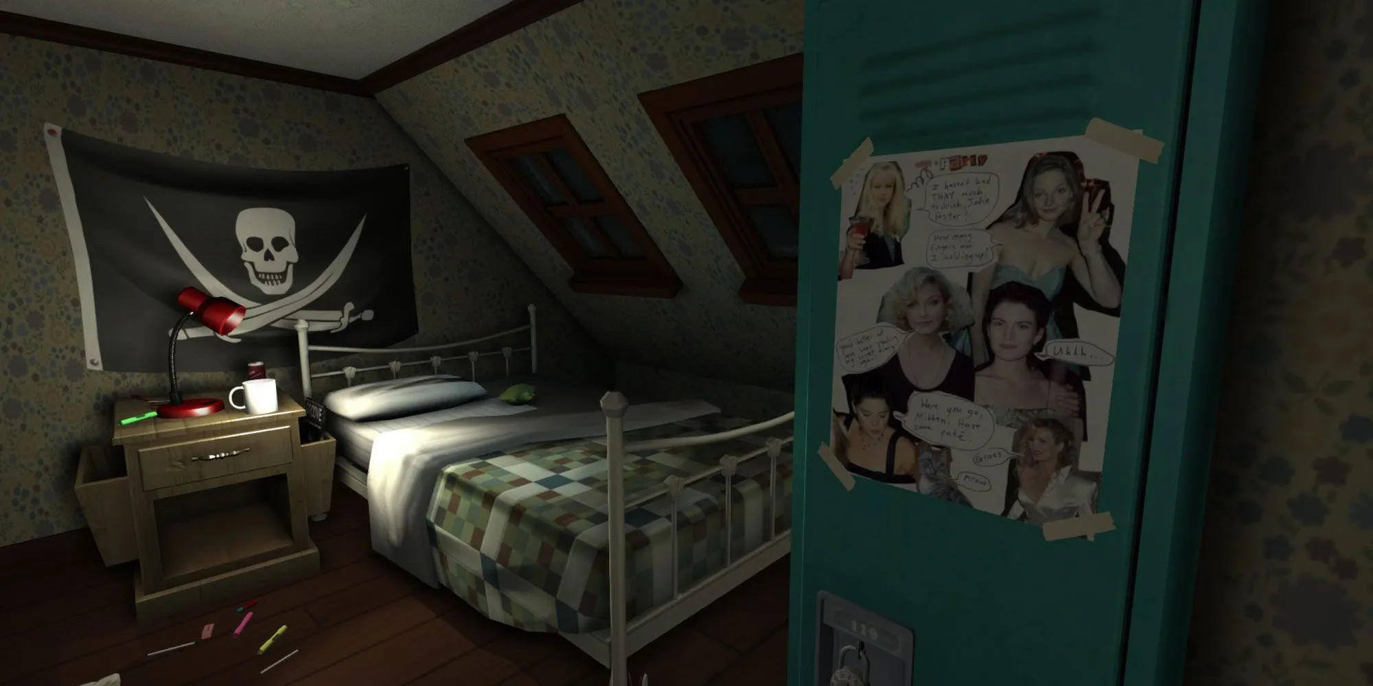 Căn phòng trống trong game Gone Home gợi cảm giác rùng rợn