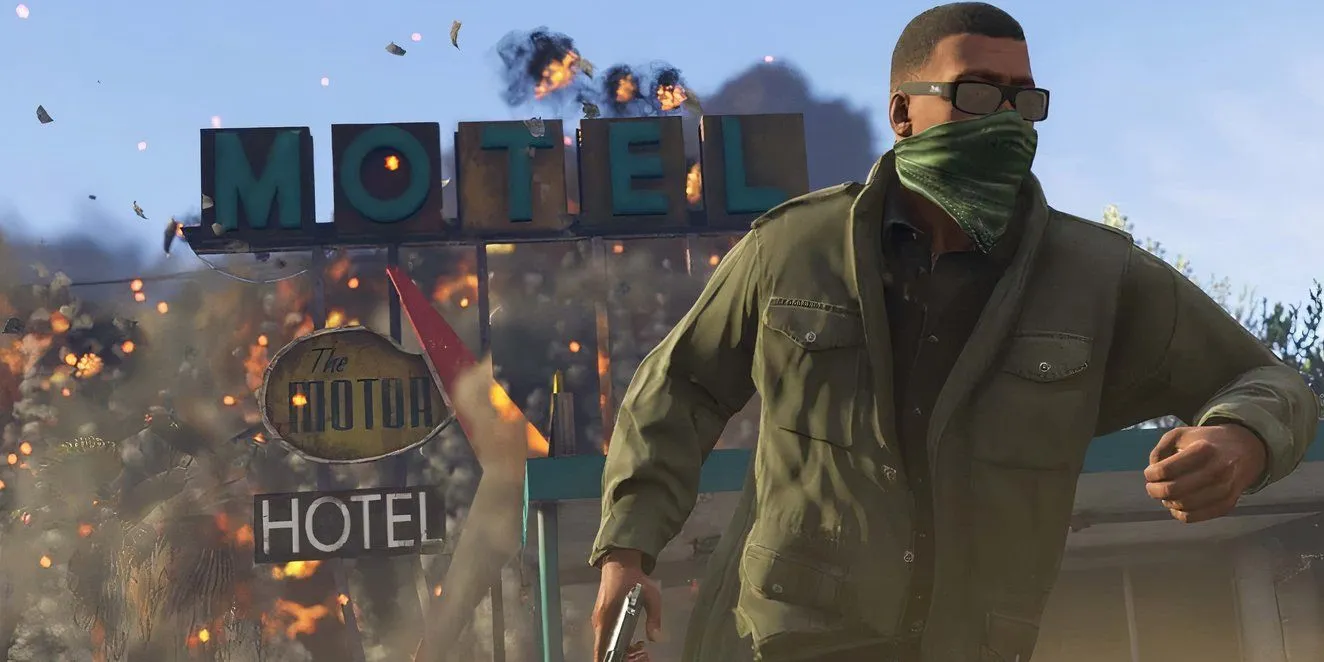 Cảnh cháy nổ hỗn loạn do người chơi gây ra trong GTA 5