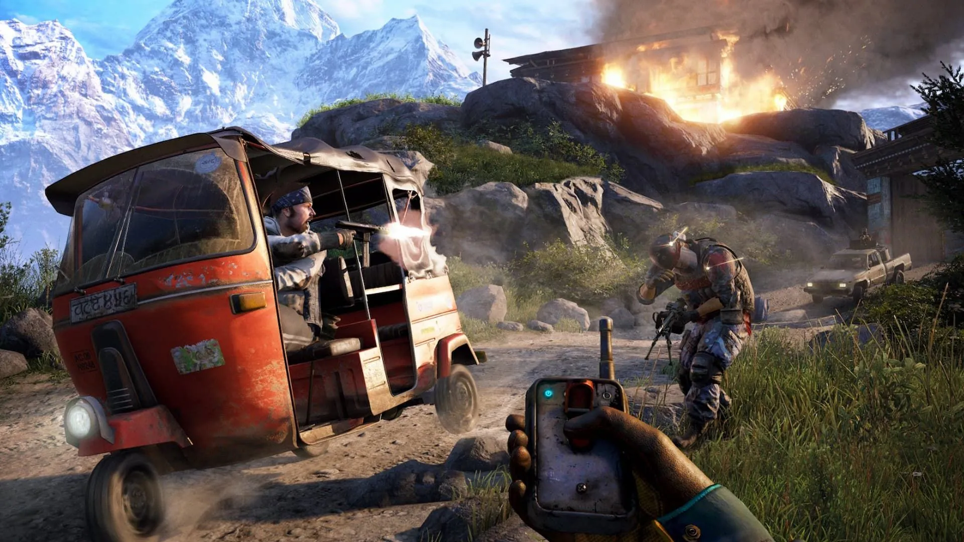 Cảnh chiến đấu ác liệt trong thế giới Far Cry 4