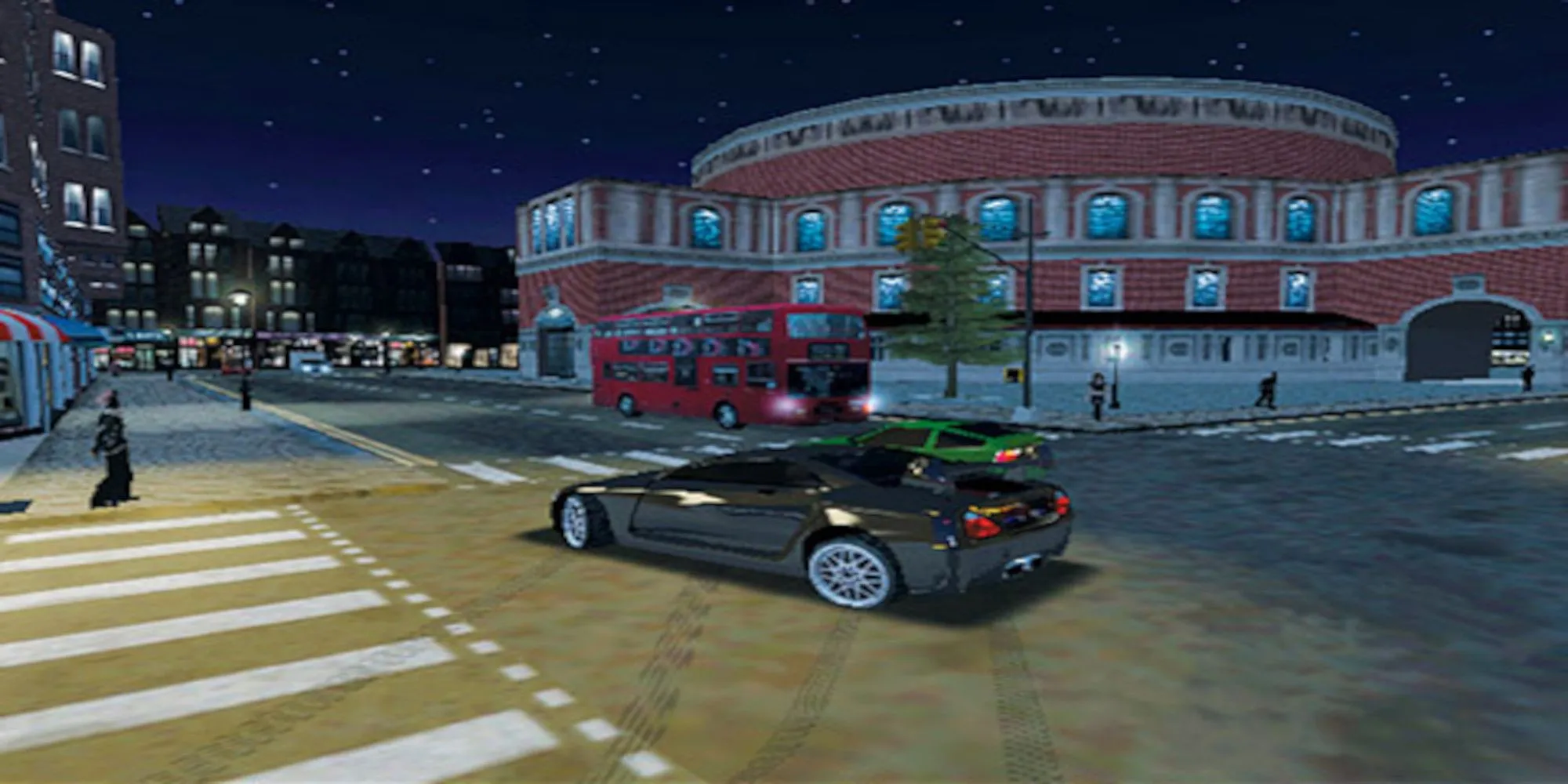Cảnh drift xe trong Midnight Club: Street Racing, game đua xe đường phố thế giới mở đầu tiên của Rockstar