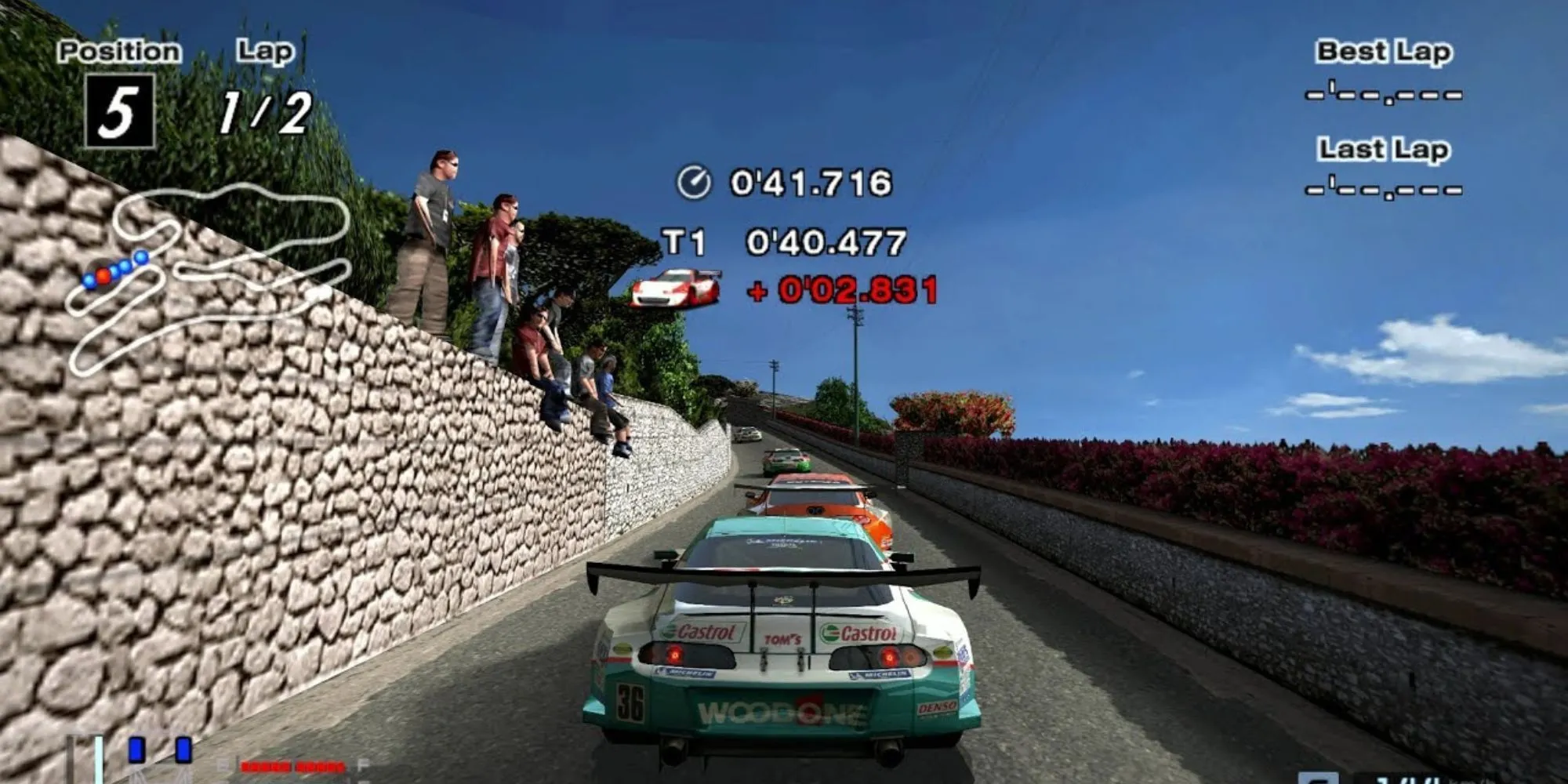 Cảnh đua xe sống động trong game Gran Turismo 4 trên PS2