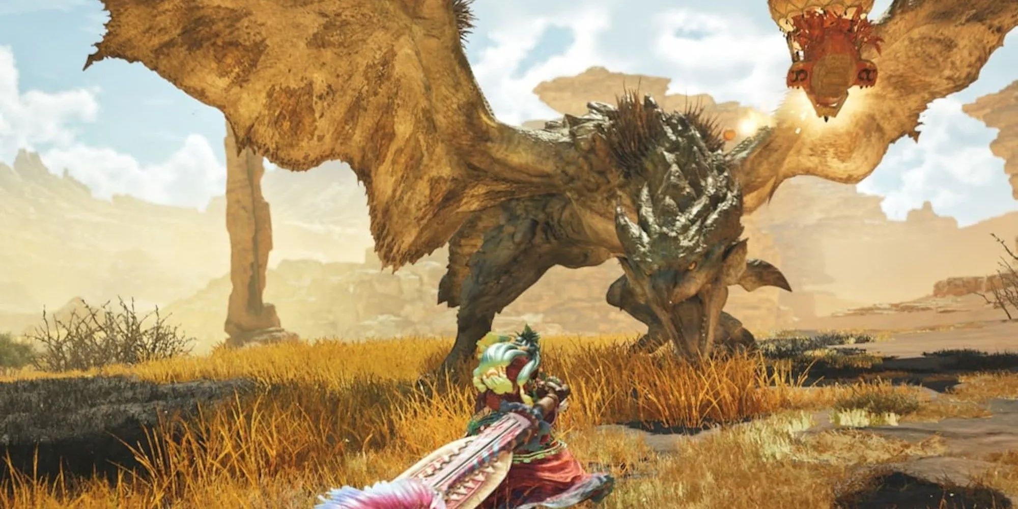 Chiến đấu với quái vật rồng trong Monster Hunter Wilds