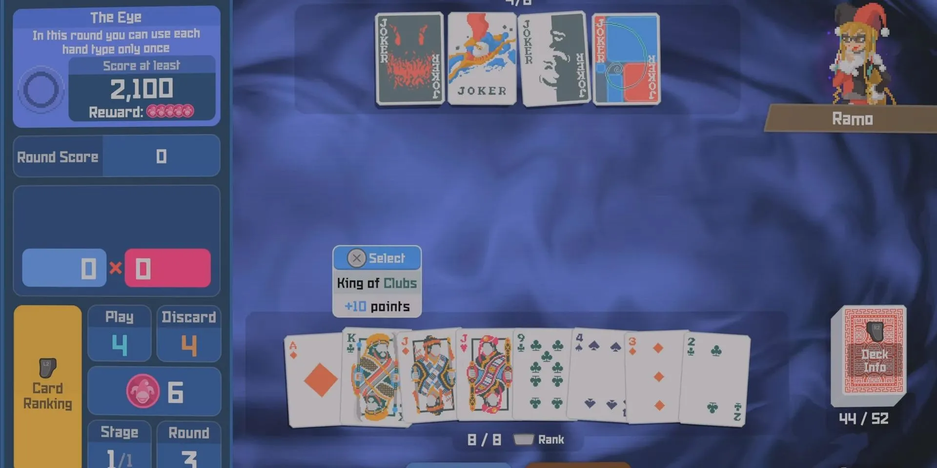 Chơi Balatro trong game Dave the Diver