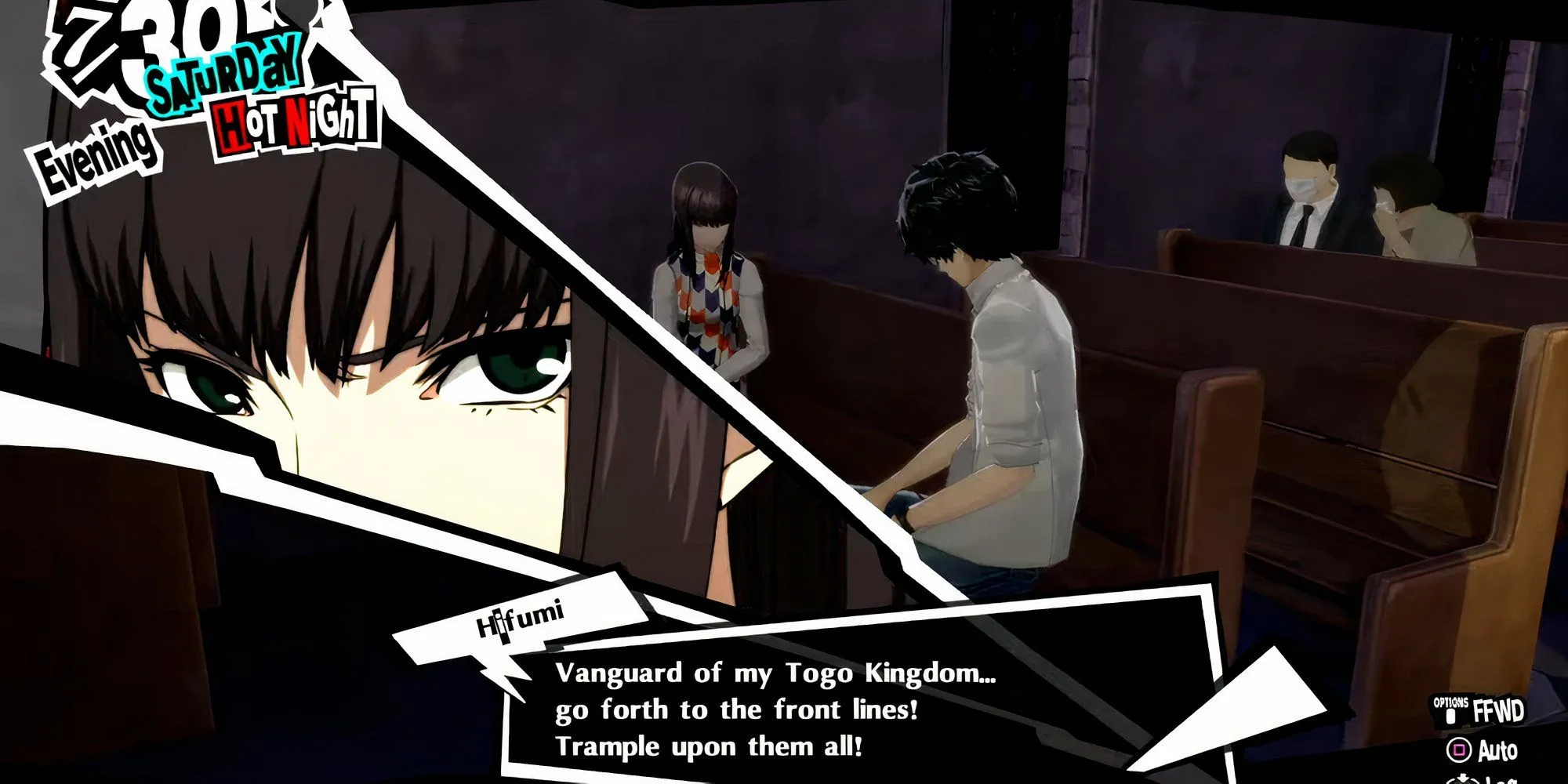 Chơi shogi cùng Hifumi Togo tại nhà thờ Kanda trong Persona 5 Royal