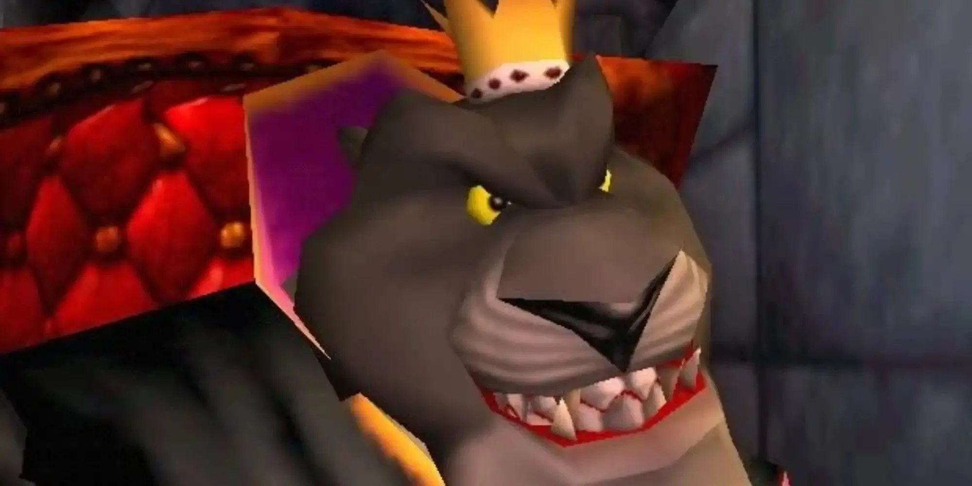 Chú sóc Conker cầm tiền trong Conker's Bad Fur Day.