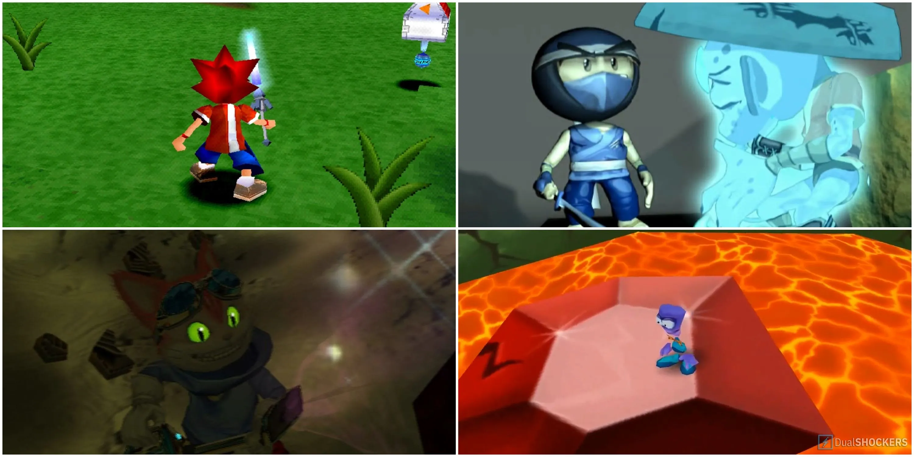 Collage các game platformer 3D kinh điển có nguy cơ bị lãng quên