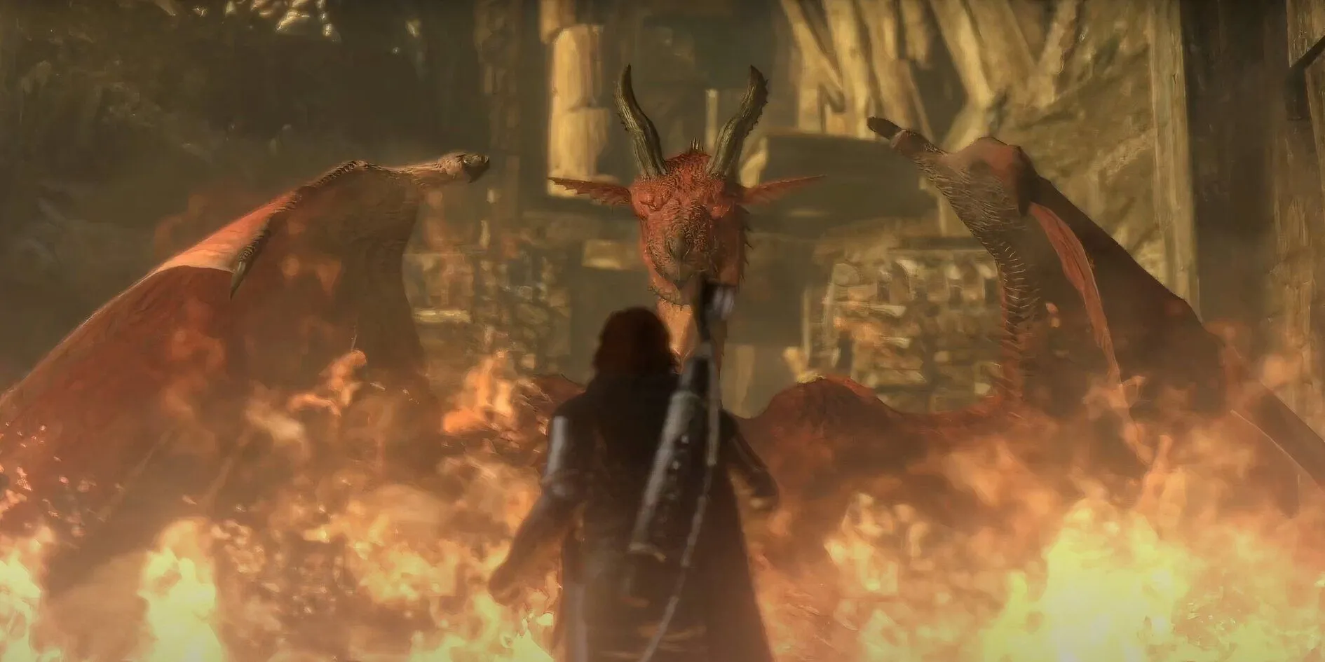 Con rồng huyền thoại phun lửa trong Dragon's Dogma Dark Arisen