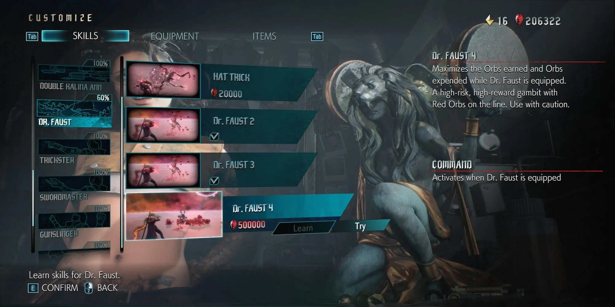 Dante đội chiếc mũ Dr. Faust, vũ khí giúp farm Red Orbs và gây sát thương 'bá đạo' trong Devil May Cry 5