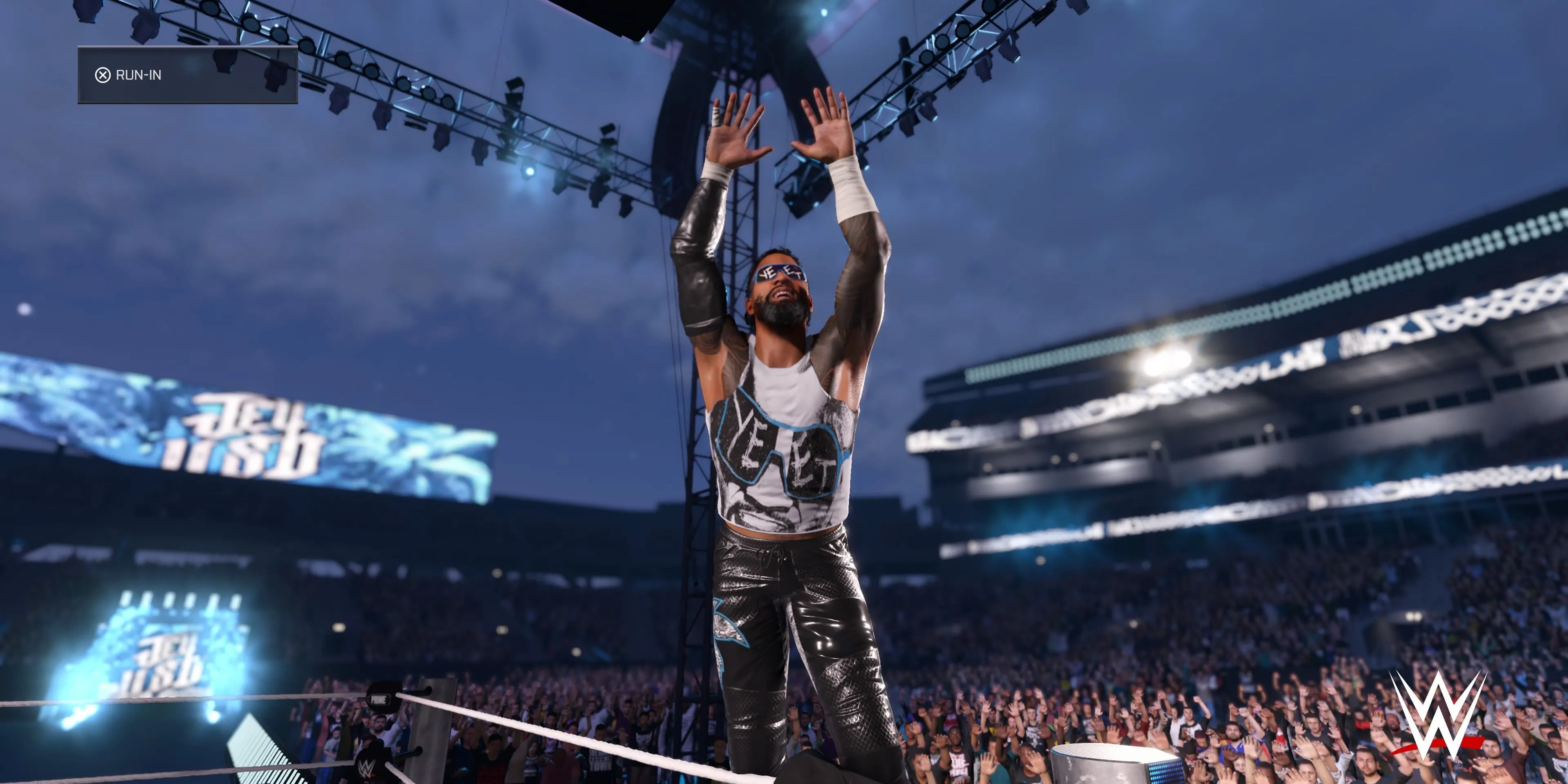 Đô vật Jey Uso trong game WWE 2K25, minh họa cho các thẻ đô vật nhận được từ code