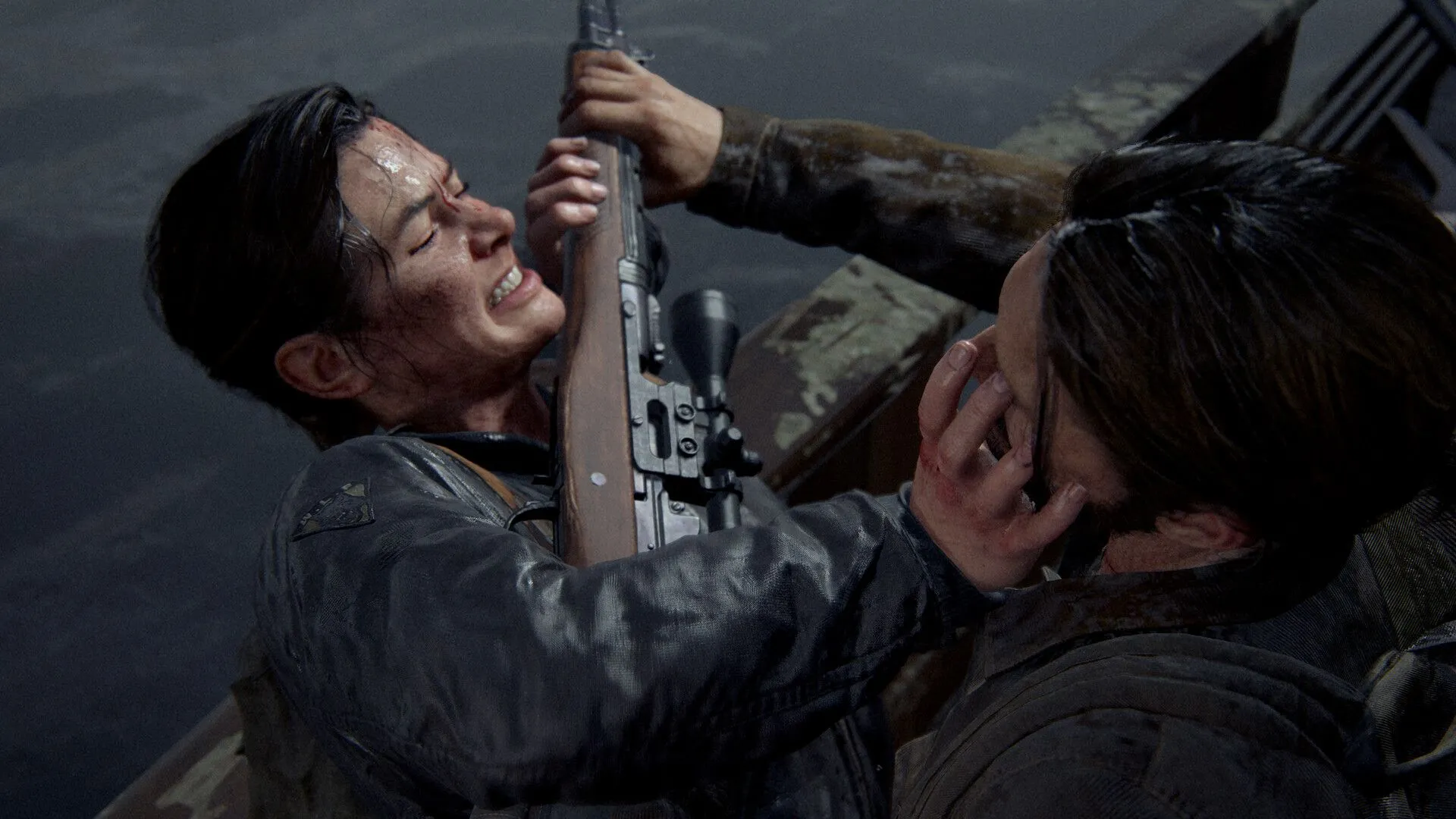 Ellie với khuôn mặt nghiêm nghị trong The Last of Us Part 2 Remastered