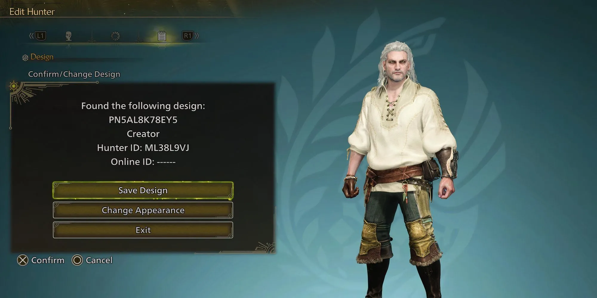 Geralt of Rivia The Witcher được tạo hình chi tiết trong Monster Hunter Wilds
