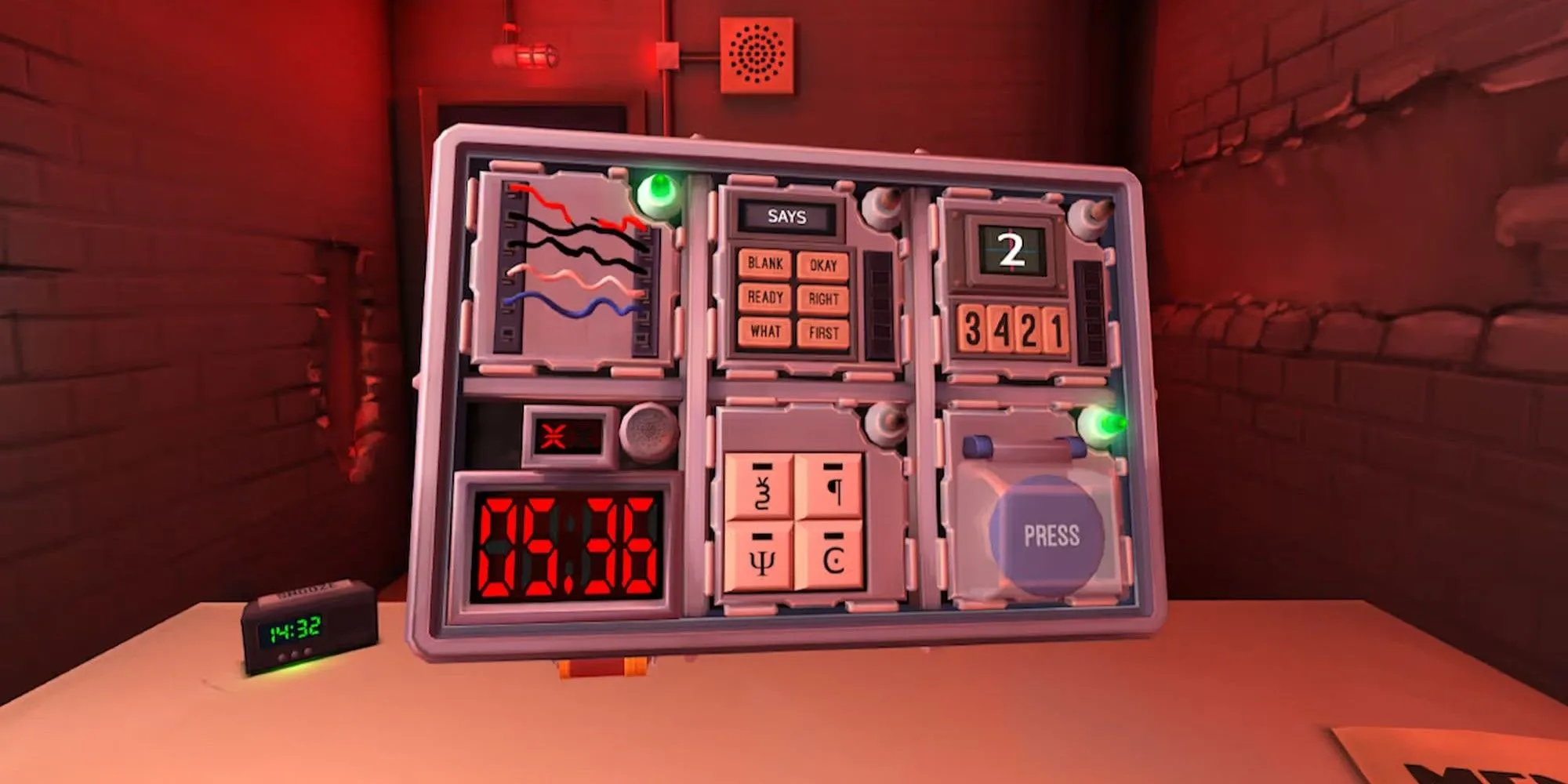 Giao diện quả bom cần gỡ trong game co-op Keep Talking and Nobody Explodes