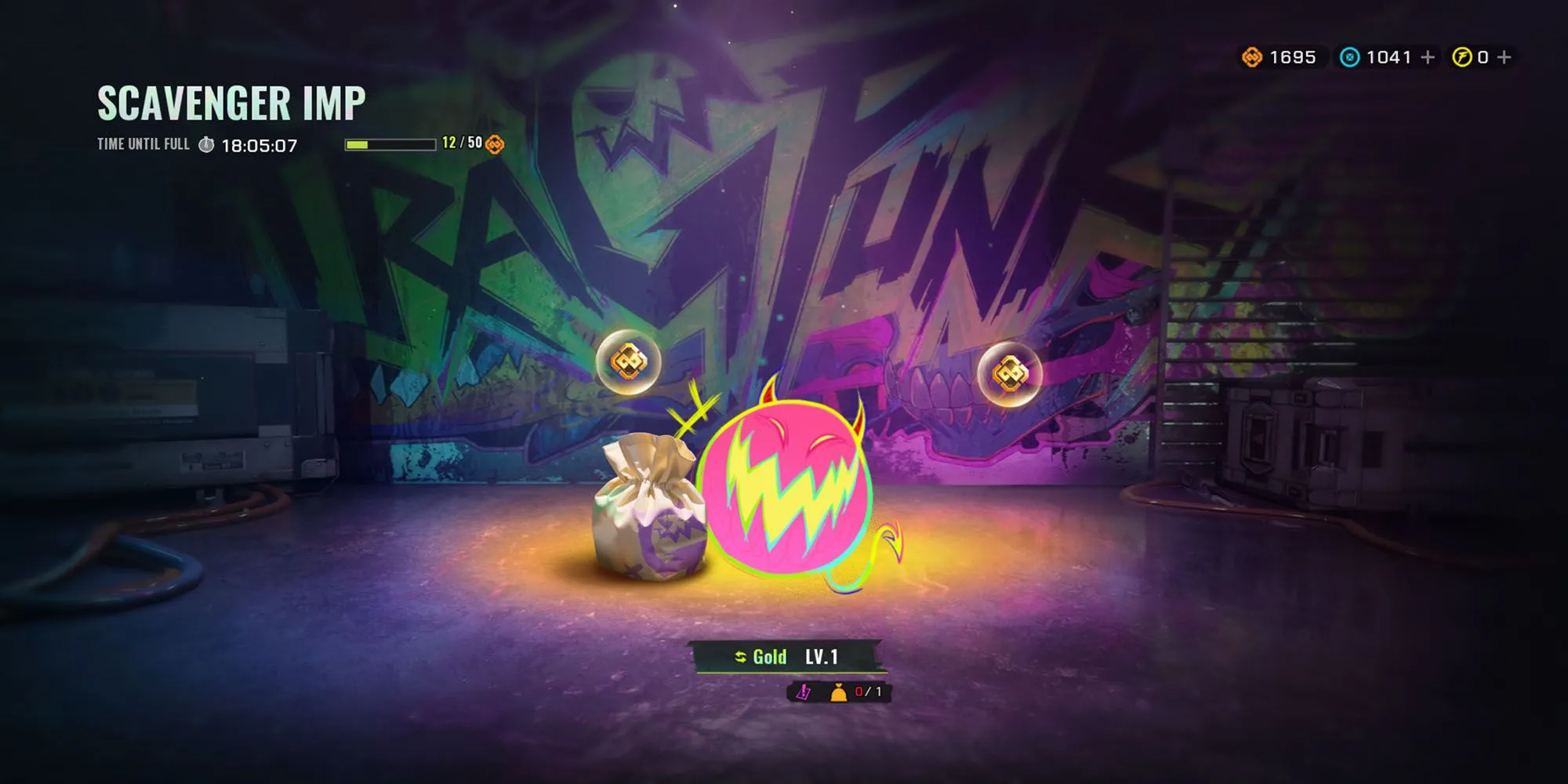 Giao diện Scavenger Imp trong FragPunk nơi game thủ nhận Vàng miễn phí theo thời gian