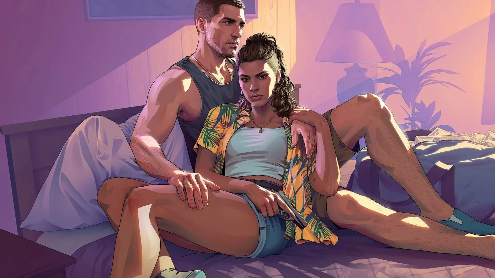 Hai nhân vật chính Jason và Lucia trong GTA 6, hé lộ từ trang web chính thức