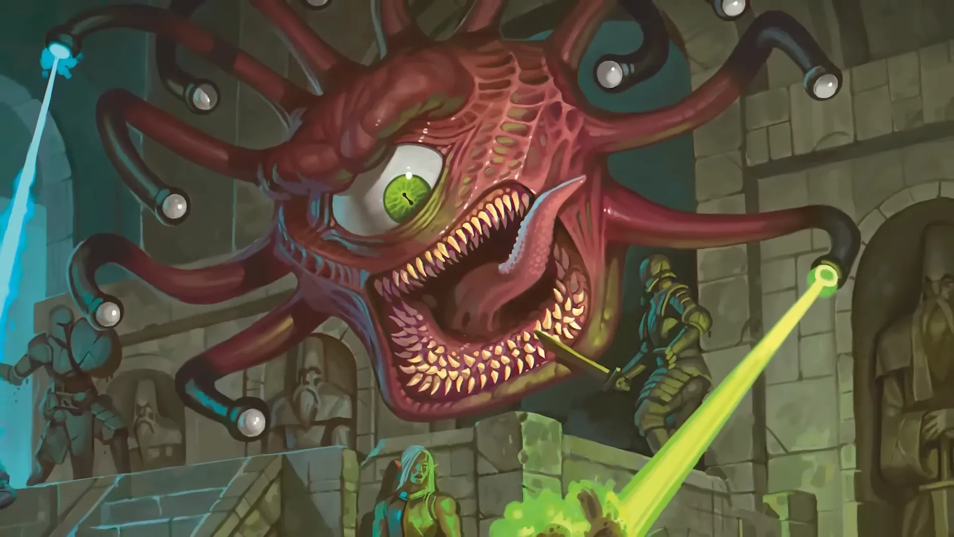 Hình ảnh Beholder, quái vật biểu tượng của Dungeons & Dragons, minh họa cho cập nhật luật 2025