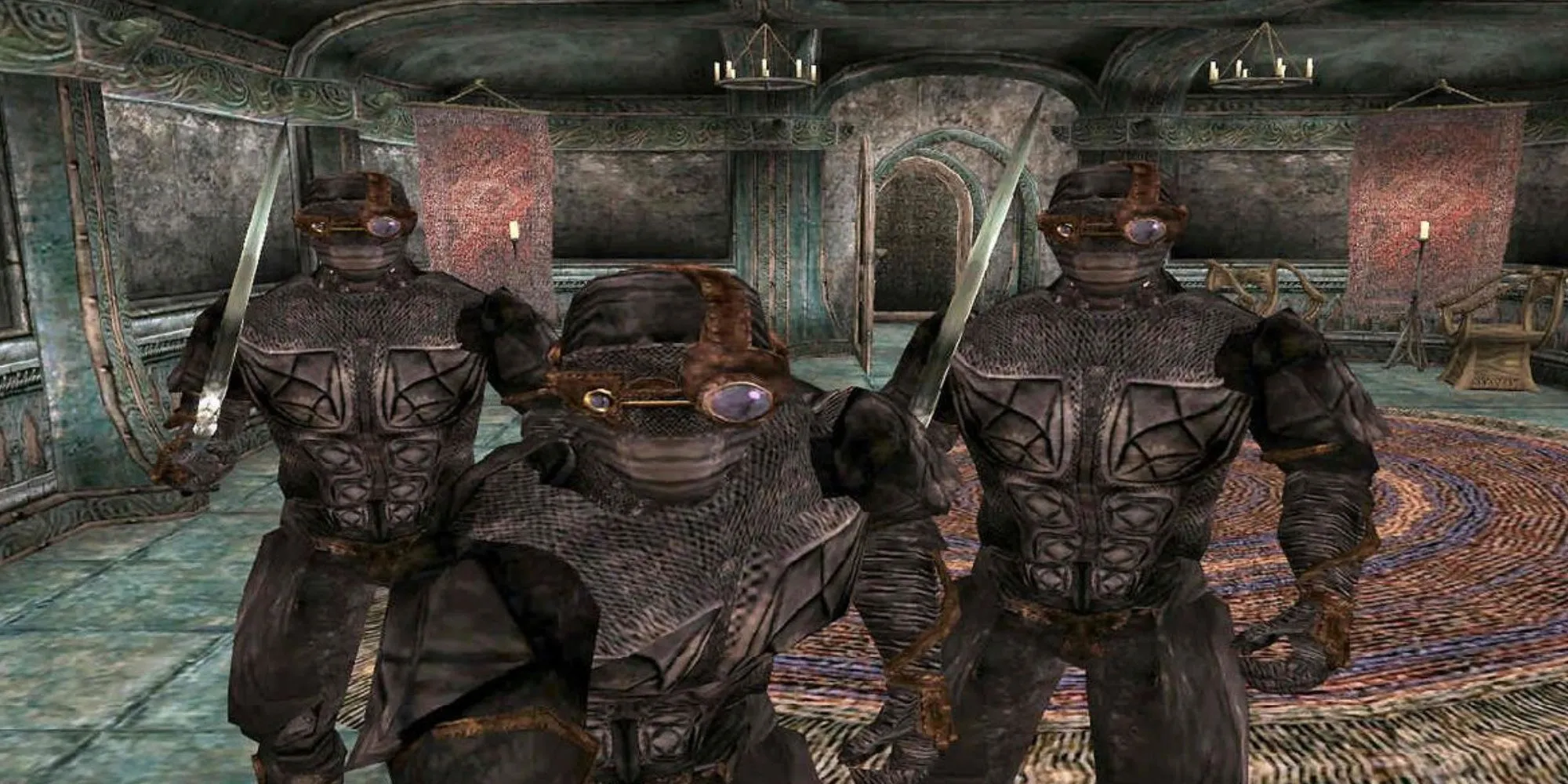 Hình ảnh các sát thủ Dark Brotherhood trong game nhập vai thế giới mở The Elder Scrolls 3 Morrowind