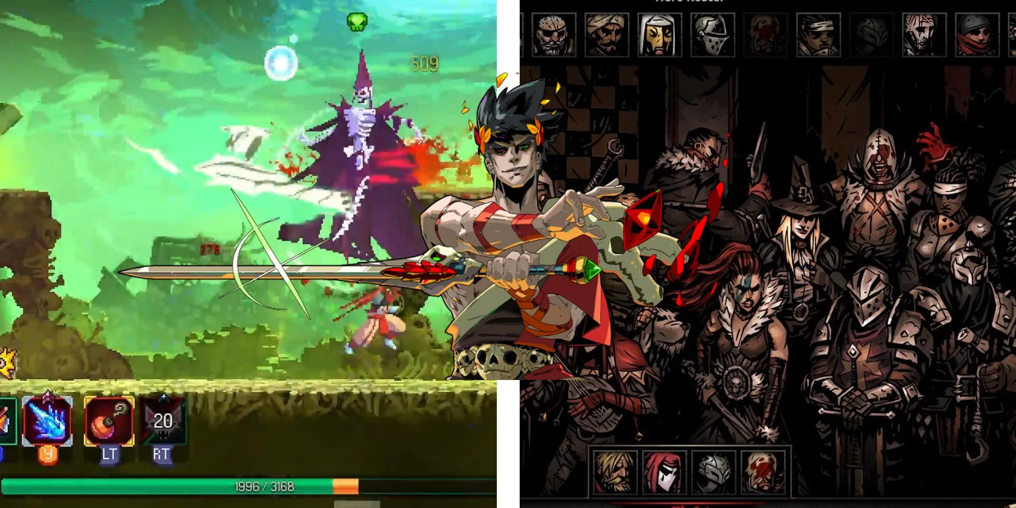 Hình ảnh giới thiệu sự khác biệt giữa Roguelike và Roguelite