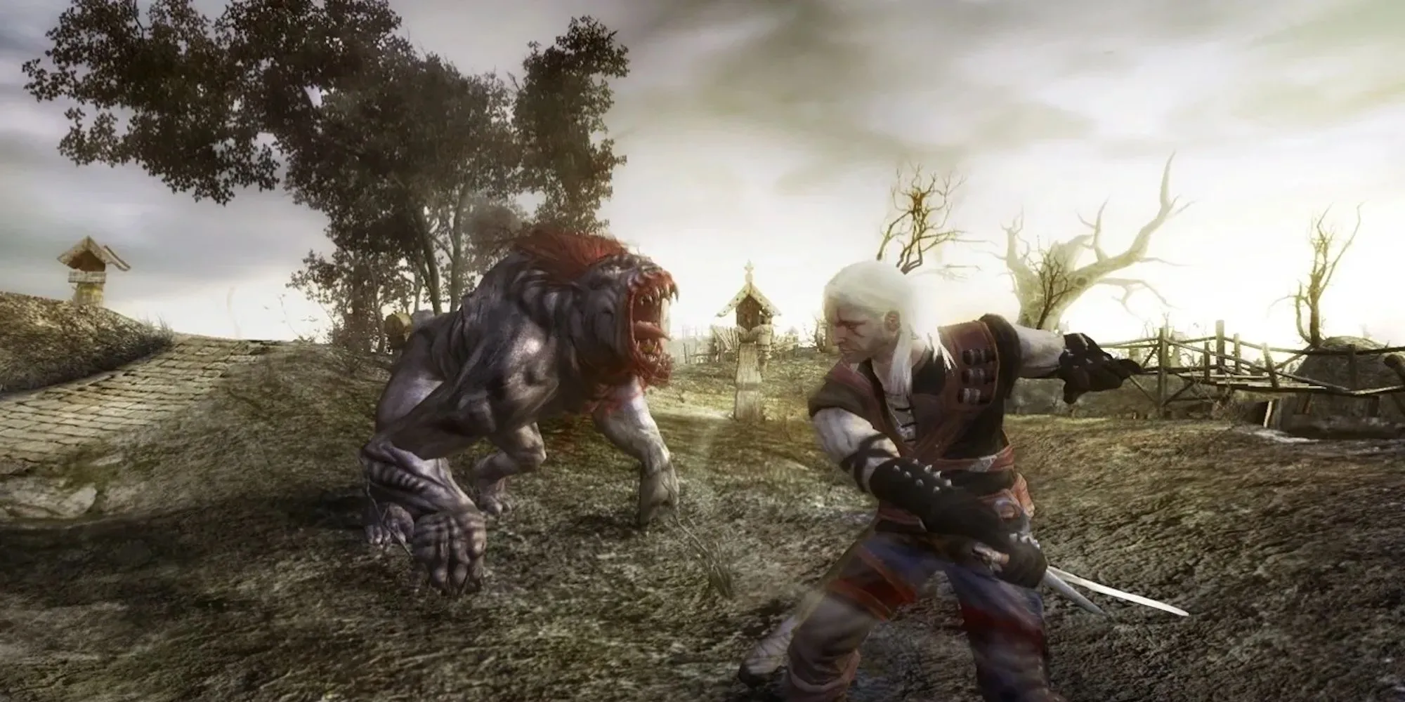 Hình ảnh nhân vật Geralt of Rivia trong The Witcher 1