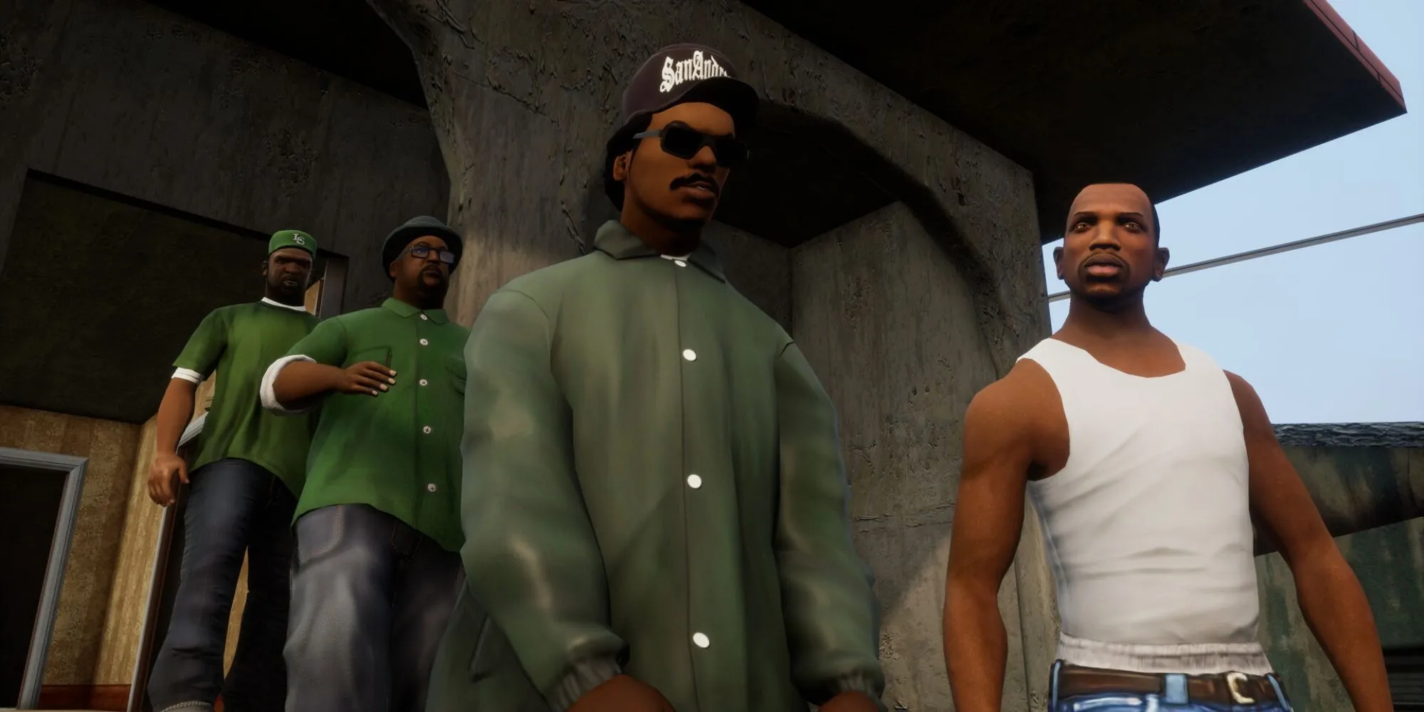 Hình ảnh quảng bá cho Grand Theft Auto: The Definitive Edition Trilogy khi ra mắt