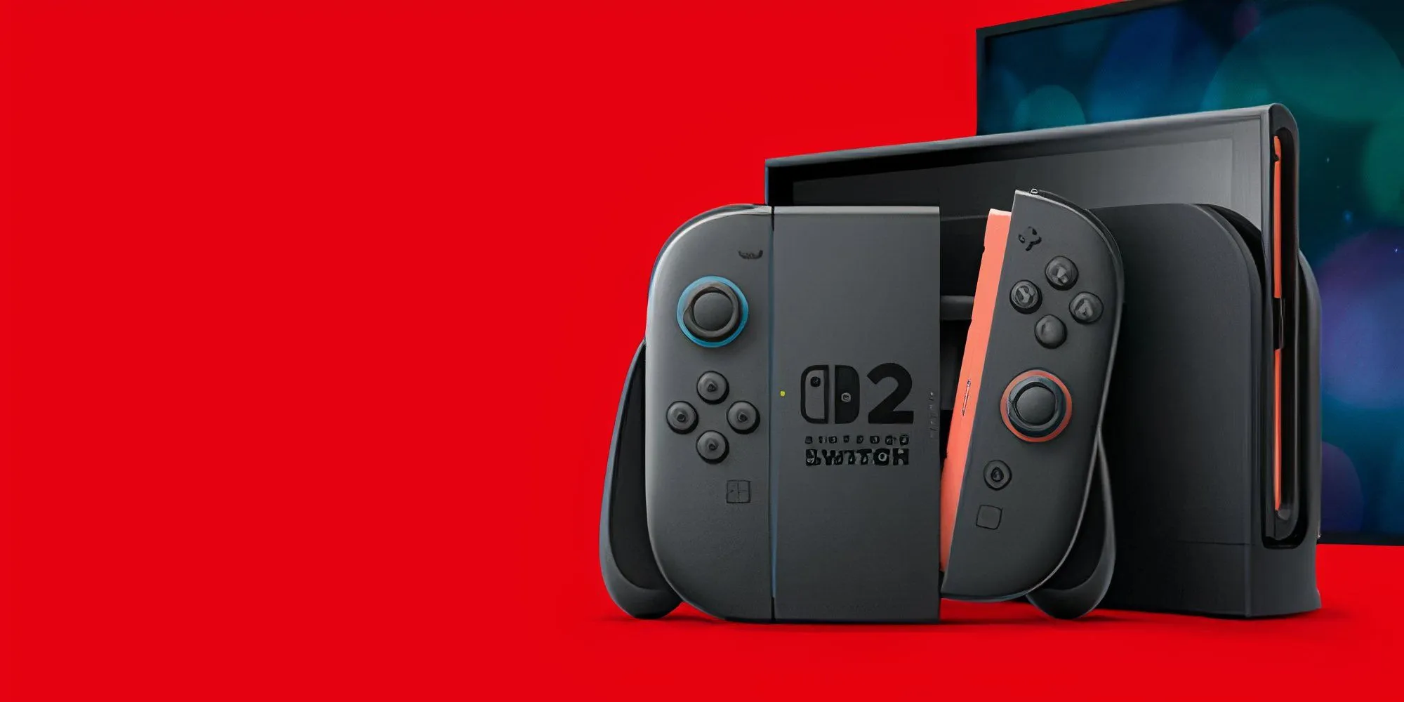 Hình minh họa máy chơi game Nintendo Switch 2 màu đỏ