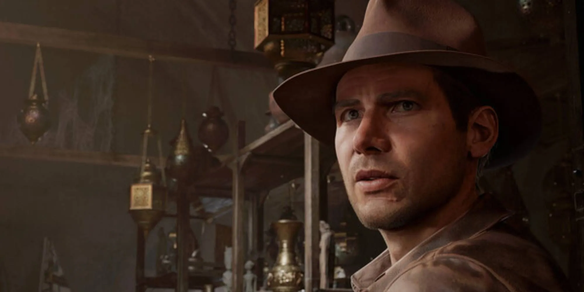 Indiana Jones chiến đấu với kẻ thù trong một cảnh hành động của The Great Circle