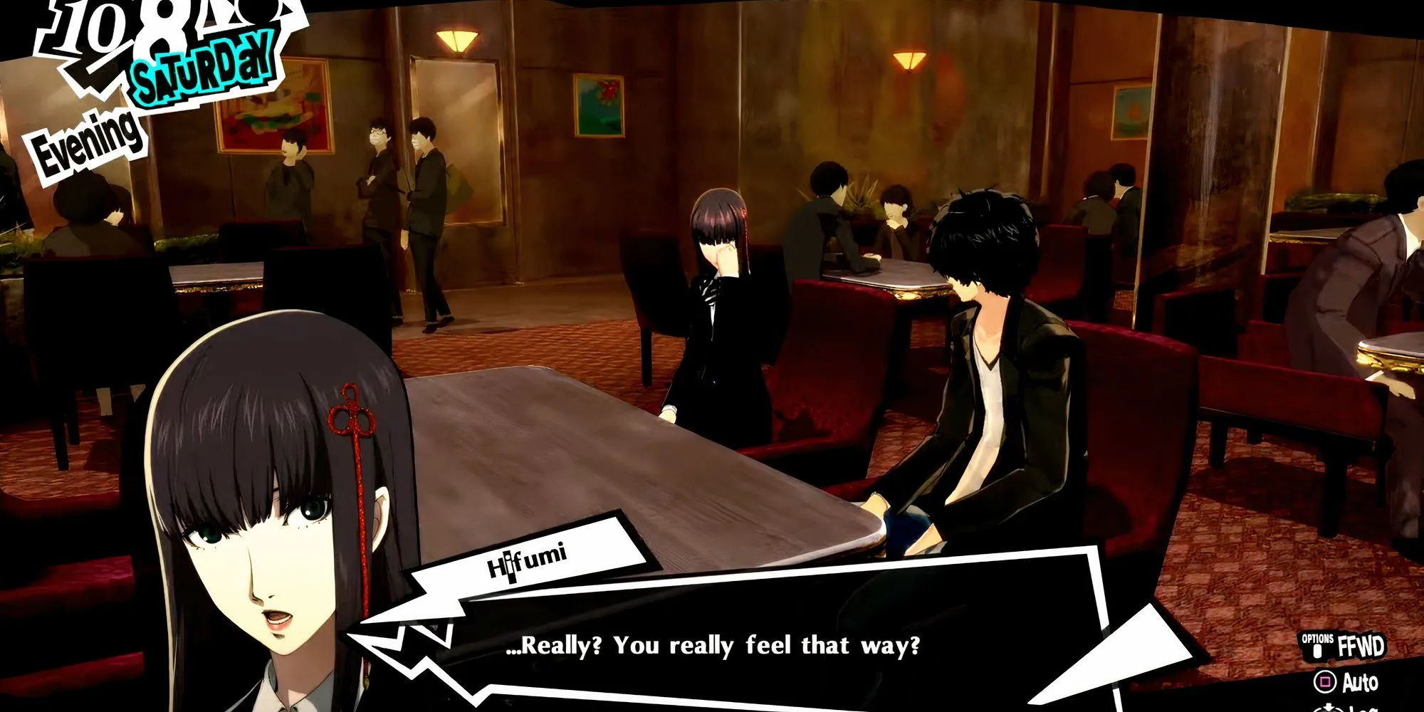 Joker tỏ tình với Hifumi Togo trong Persona 5 Royal