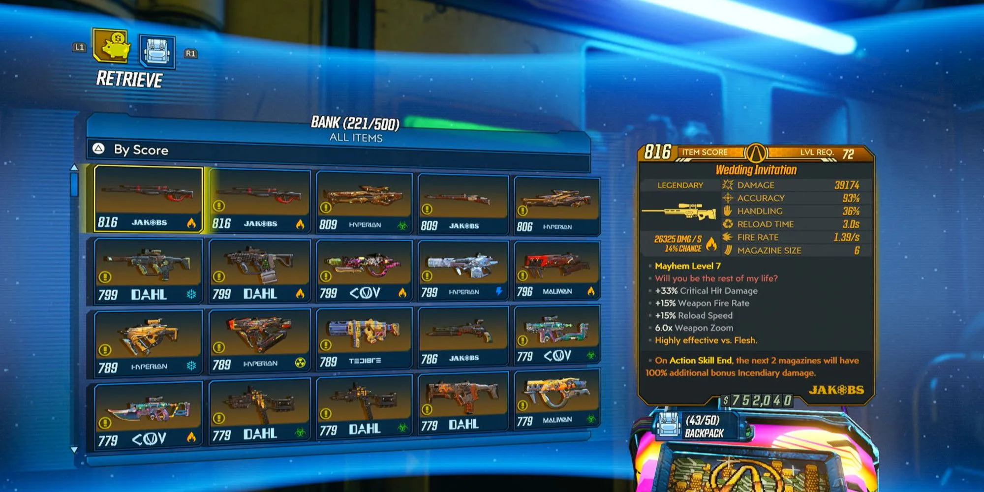 Kho súng trong Borderlands 3