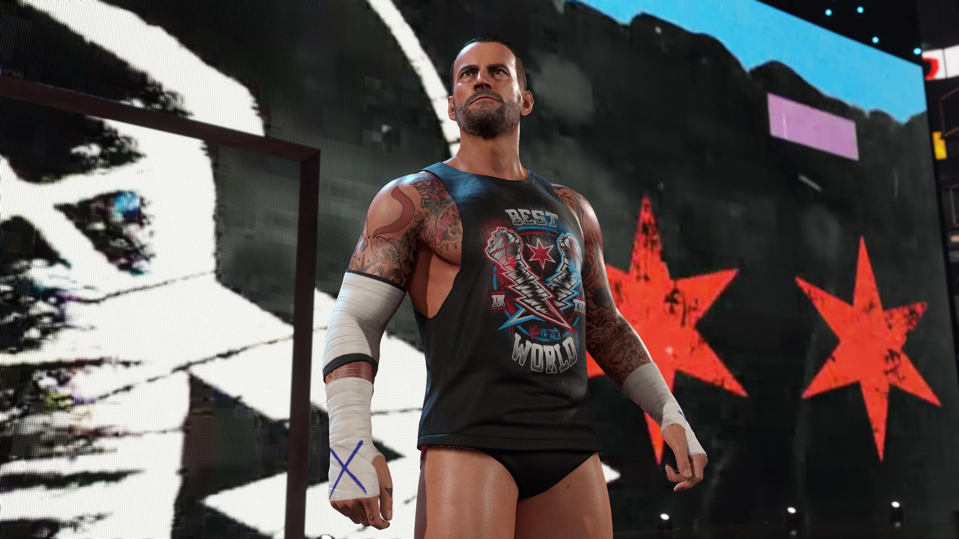 Khoảnh khắc ấn tượng từ một trận đấu trong WWE 2K25