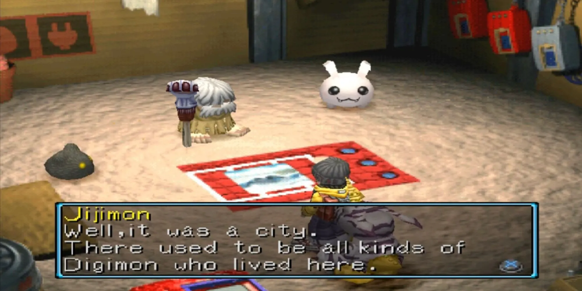 Khung cảnh File City nhộn nhịp trong Digimon World PS1