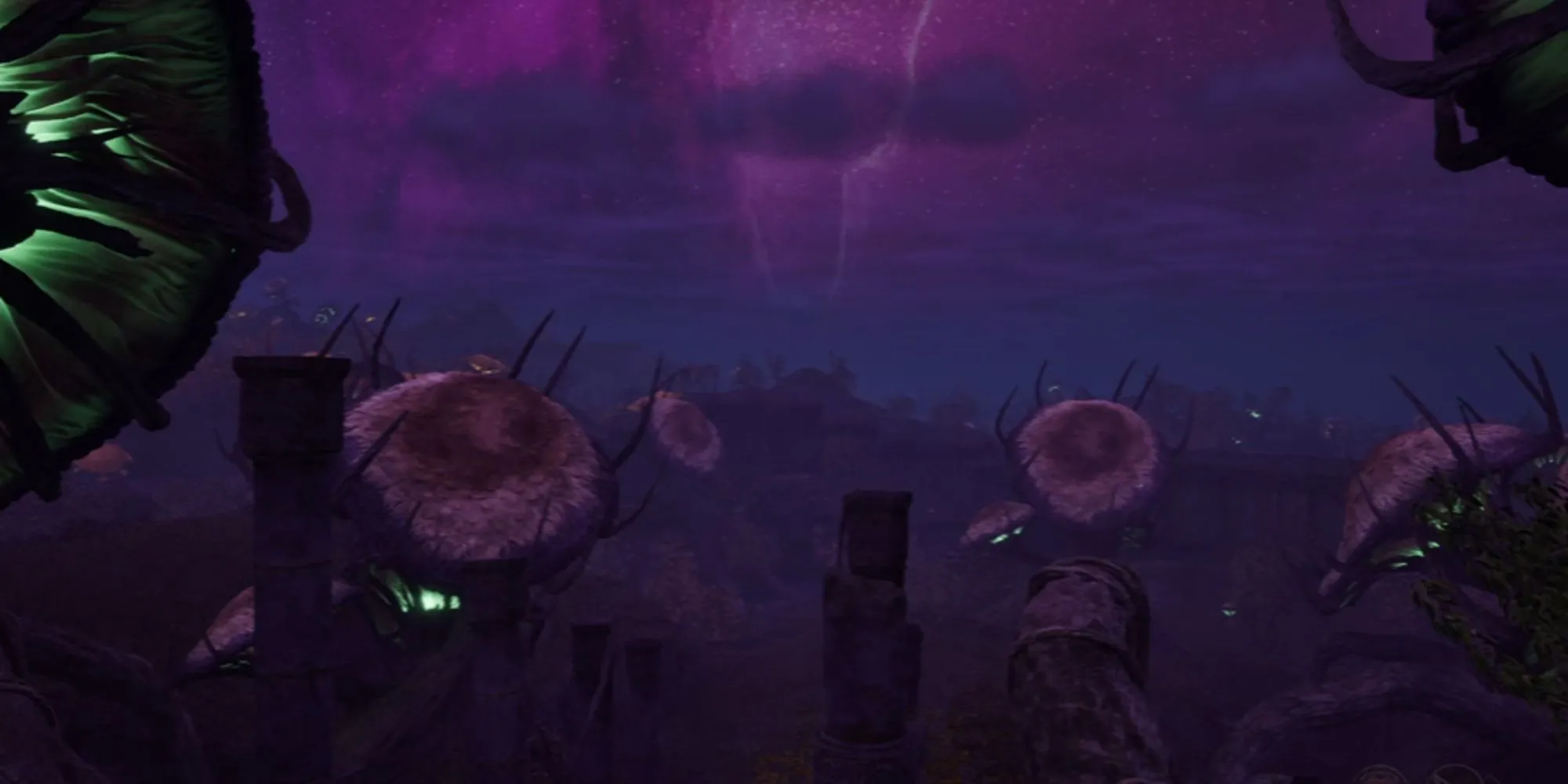 Khung cảnh kỳ ảo bên trong vùng đất Shivering Isles của Sheogorath trong Oblivion Remastered
