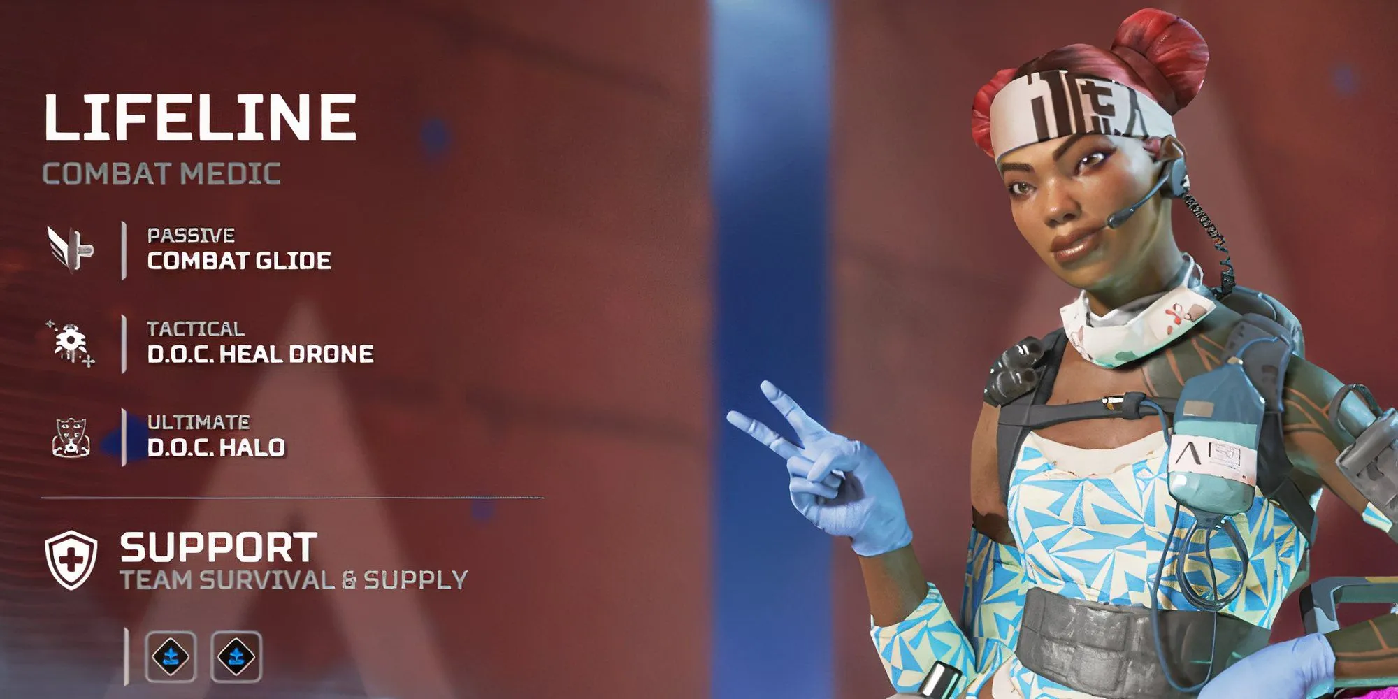 Lifeline đang triển khai Drone hồi máu D.O.C trong Apex Legends
