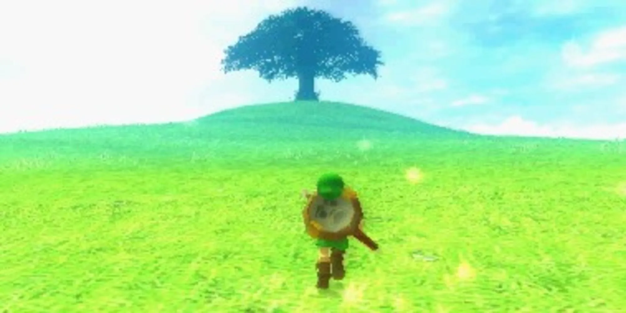 Link đeo mặt nạ Deku trong The Legend of Zelda Majora's Mask đối mặt với định mệnh nghiệt ngã