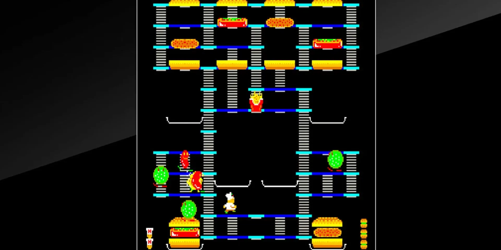 Lối chơi game platform màn hình tĩnh Burger Time
