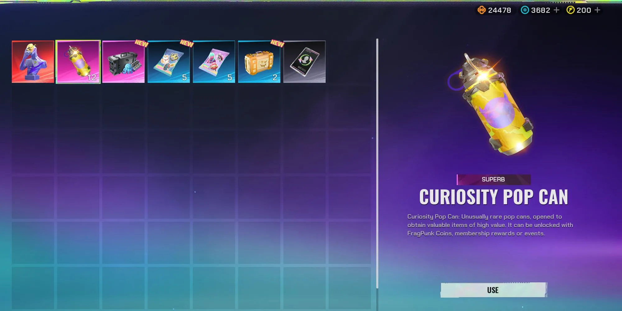 Lon Nước Ngọt Kỳ Bí (Curiosity Pop Can) - tiền tệ gacha cao cấp của FragPunk
