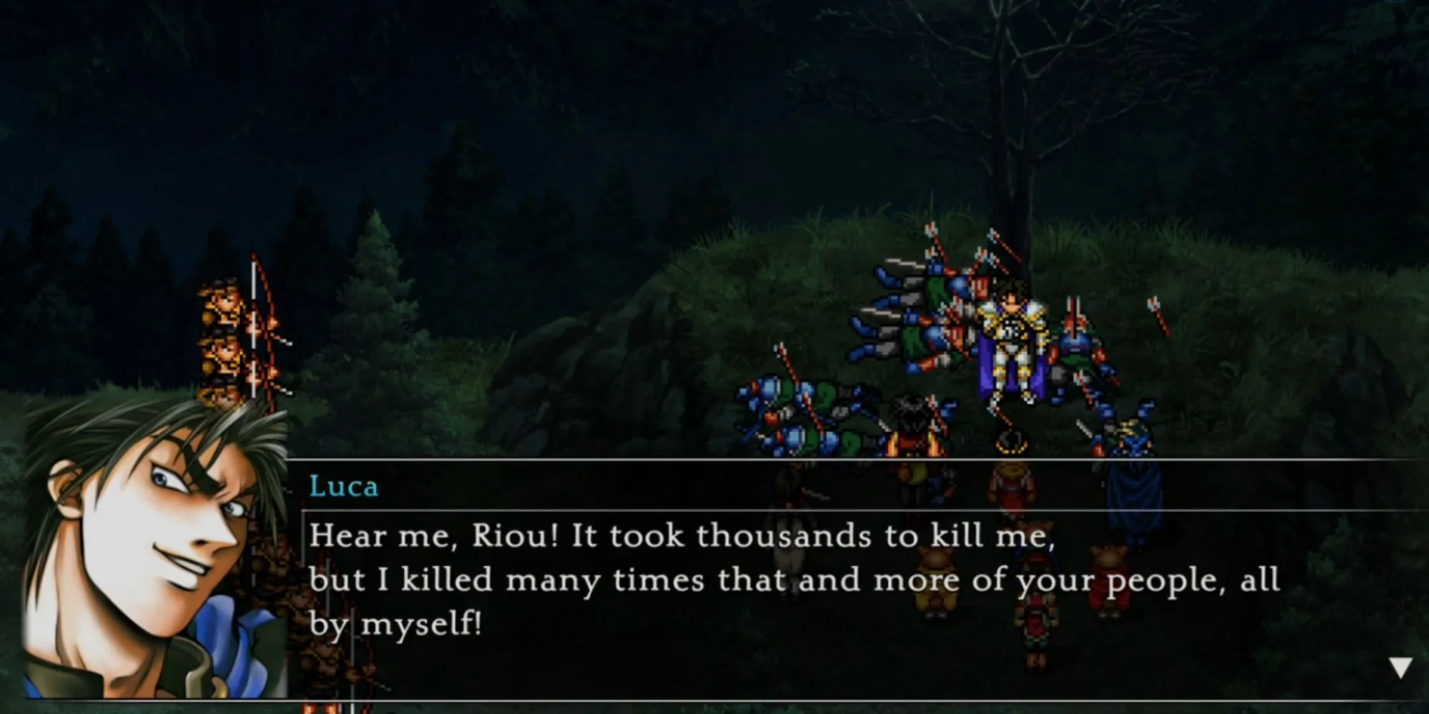 Luca Blight, kẻ phản diện tàn bạo trong Suikoden II